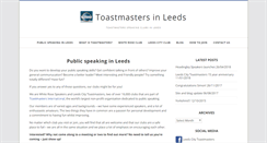 Desktop Screenshot of leedscitytoastmasters.org.uk
