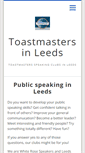 Mobile Screenshot of leedscitytoastmasters.org.uk