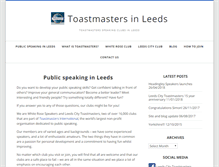 Tablet Screenshot of leedscitytoastmasters.org.uk
